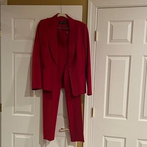 Albert Nipon Vibrant Red Suit Set